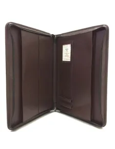 Carpeta con Cremallera Portadocumentos en Piel JL Marron 2