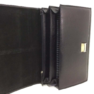 Carpeta Portadocumentos de Piel Rosme en Negra