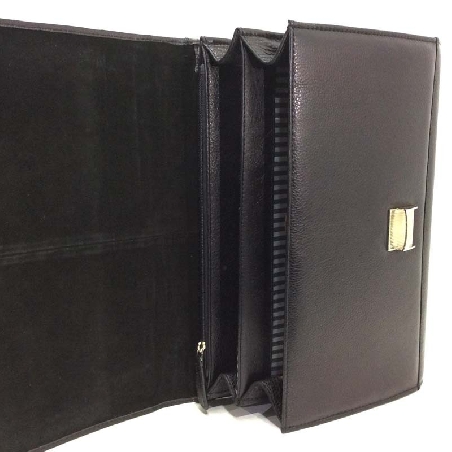 Carpeta Portadocumentos de Piel Rosme en Negra