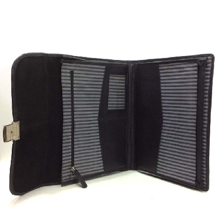 Carpeta para documentos en Piel Rosme color Negro