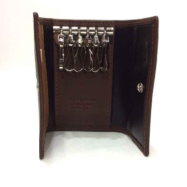 Llavero de Piel Titto Bluni Nature en Marron
