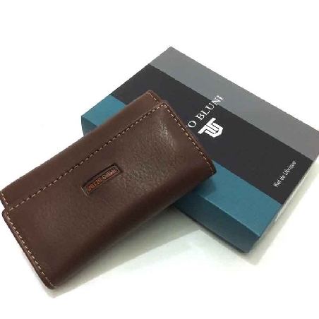 Llavero de Piel Titto Bluni Nature en Marron