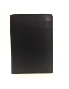 Billetera sin Monedero de Piel JL Classic en color Negro