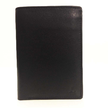 Billetera sin Monedero de Piel JL Classic en color Negro
