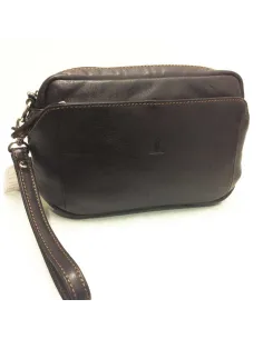 Bolso de Mano en Piel de JL tamaño Grande en Marron