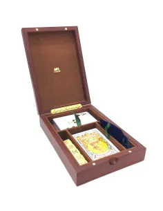 Estuche de Cartas Poker con dados y amaracos Mus