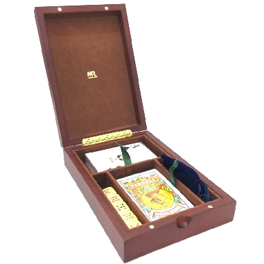 Estuche de Cartas Poker con dados y amaracos Mus