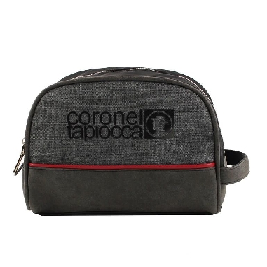 Neceser de Coronel Tapiocca Combinado Negro con Gris