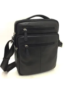 Bolso Bandolera Grande en Piel JL color Negro
