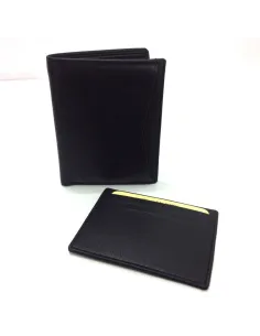 Cartera de JL Piel Classic con Tarjetero extraíble en Negra 2
