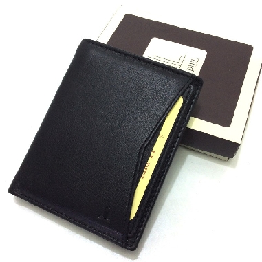 Cartera de JL Piel Classic con Tarjetero extraíble en Negra