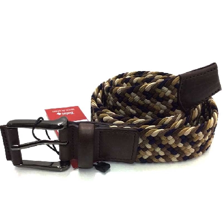 Cinturon Trenzado para Hombre Dalvi Combi Marron