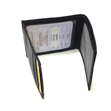 Tarjetero con Billetero Americano Piel JL Classic Negro