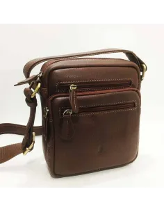Bolso para hombre de Piel JL en color Coñac