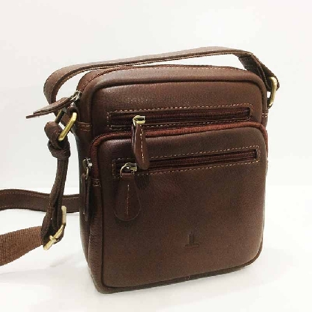 Bolso para hombre de Piel JL en color Coñac