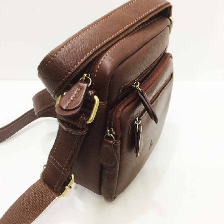 Bolso para hombre de Piel JL en color Coñac