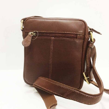 Bolso para hombre de Piel JL en color Coñac