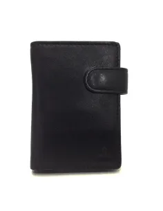 Tarjetero Scrid Rfid Billetero en Piel JL color Negro