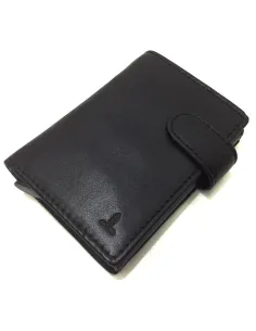 Tarjetero Scrid Rfid Billetero en Piel JL color Negro 2