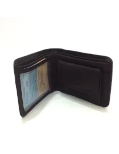 Super Mini Monedero Billetero de Piel Kronos en Marron 2