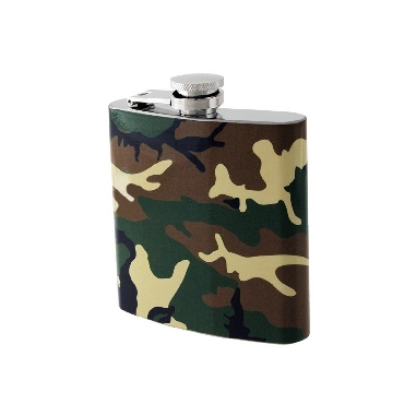 Petaca Licorera Metálica camuflaje 8 Onzas