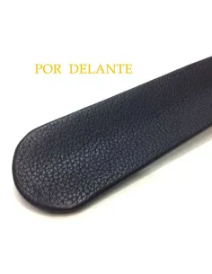 Calzador de Acero forrado en Piel Ubrique Azul 2