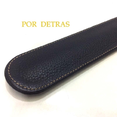 Calzador de Acero forrado en Piel Ubrique Azul