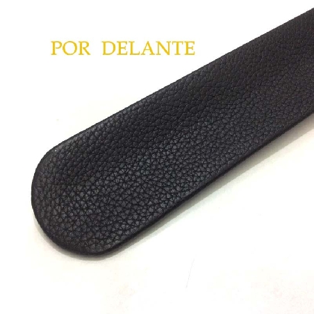 Calzador de Acero forrado en Piel Ubrique Negro