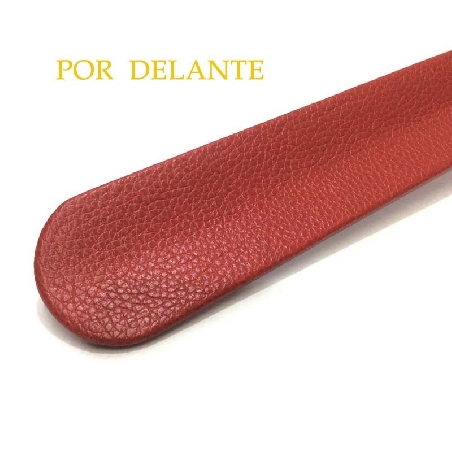 Calzador de Acero forrado en Piel Ubrique Rojo