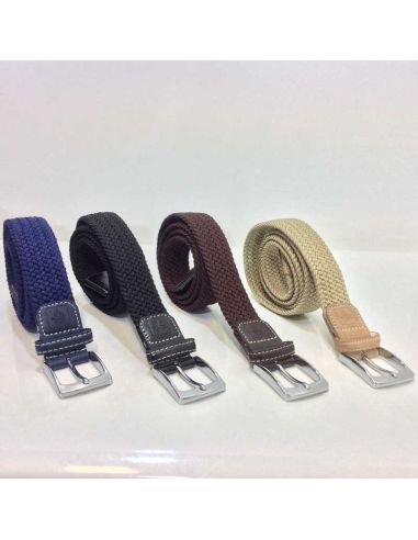 Cinturon Trenzado Elástico en color Liso