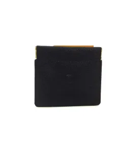 Monedero de clik en Piel Negro