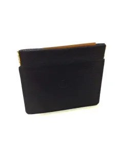 Monedero de clik en Piel Negro 2