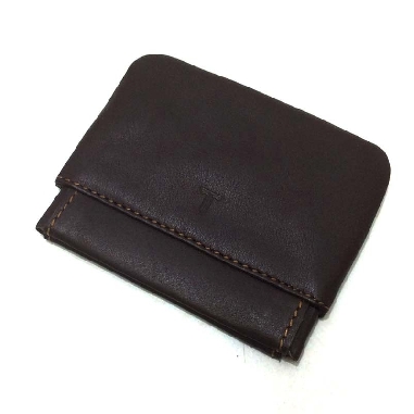 Monedero de JL Piel con Fleje en color Marron