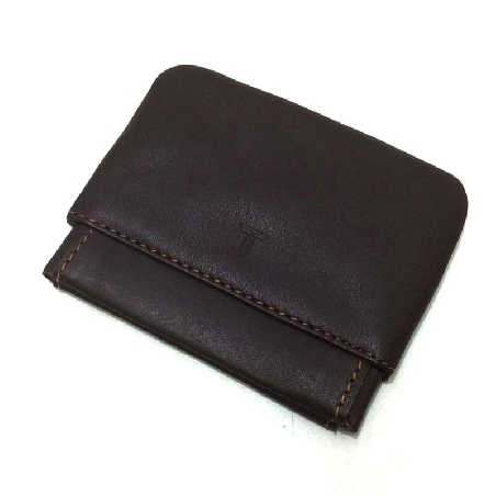 Monedero de JL Piel con Fleje en color Marron