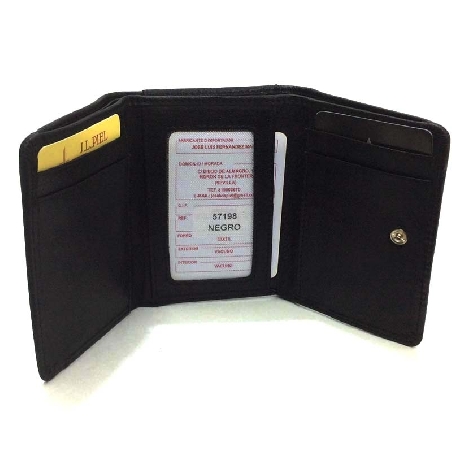 Monedero Billetero con tarjetero en Piel JL Classic