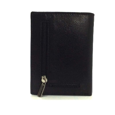 Cartera tarjetero de Piel JL Classic en color Negro