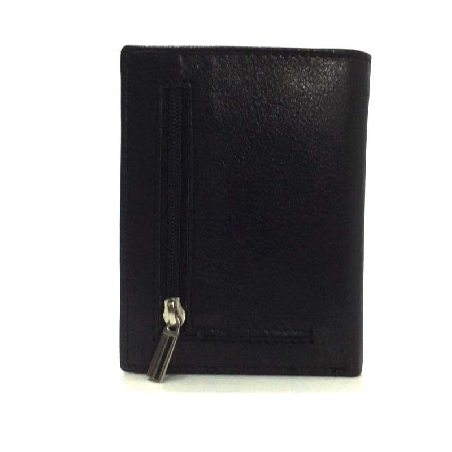 Cartera tarjetero de Piel JL Classic en color Negro