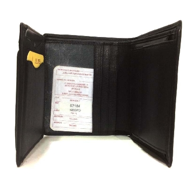 Billetera grande de Piel JL Classic en color Negro