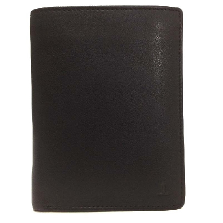 Cartera tarjera grande de Piel JL Classic en color Negro