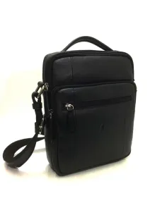 Bolso mediano con asa para Hombre de Piel JL en Negro