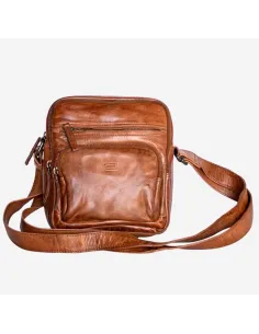 Bolso Artesanal tipo bandolera color cuero de Coferpiel 2