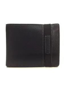 Americana de Piel con Monedero con Goma en color Negro