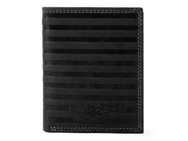 Cartera para chico Wildzone streak piel Negra