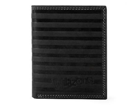 Cartera para chico Wildzone streak piel Negra