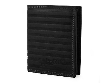 Cartera para chico Wildzone streak piel Negra