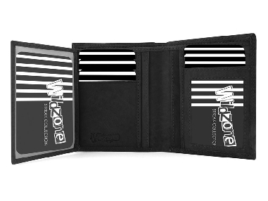 Cartera para chico Wildzone streak piel Negra