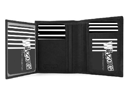 Cartera para chico Wildzone streak piel Negra