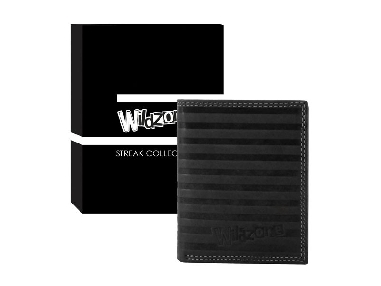 Cartera para chico Wildzone streak piel Negra