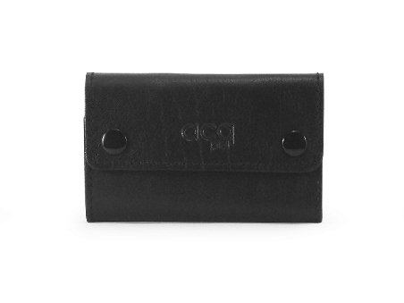 Llavero de Piel ACQ con 6 llaves color Negro