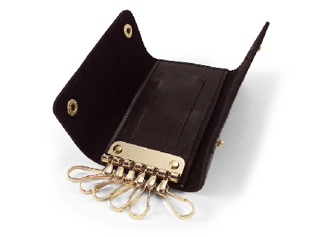 Llavero de Piel ACQ con 6 llaves color Marron